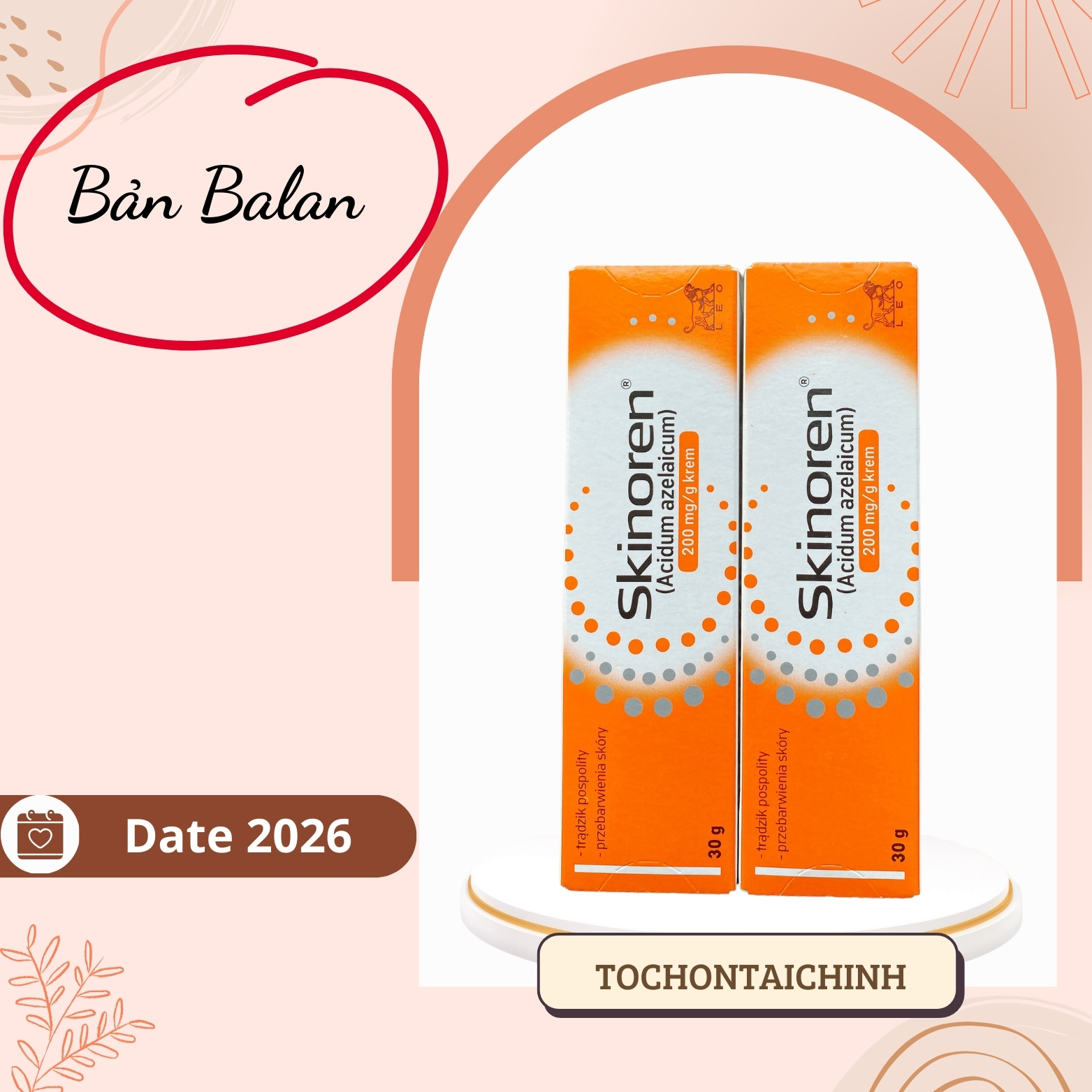 Kem skinoren 20% 30g, gel skinoren 15%, gel skinoren 15% 30g rosacea ba lan