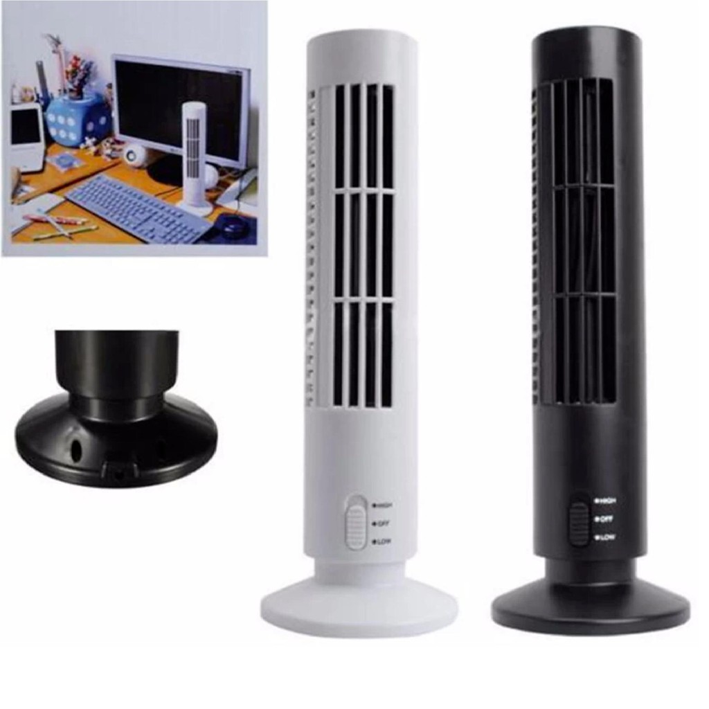 Quạt tháp mini 3 cấp độ usb tower fan