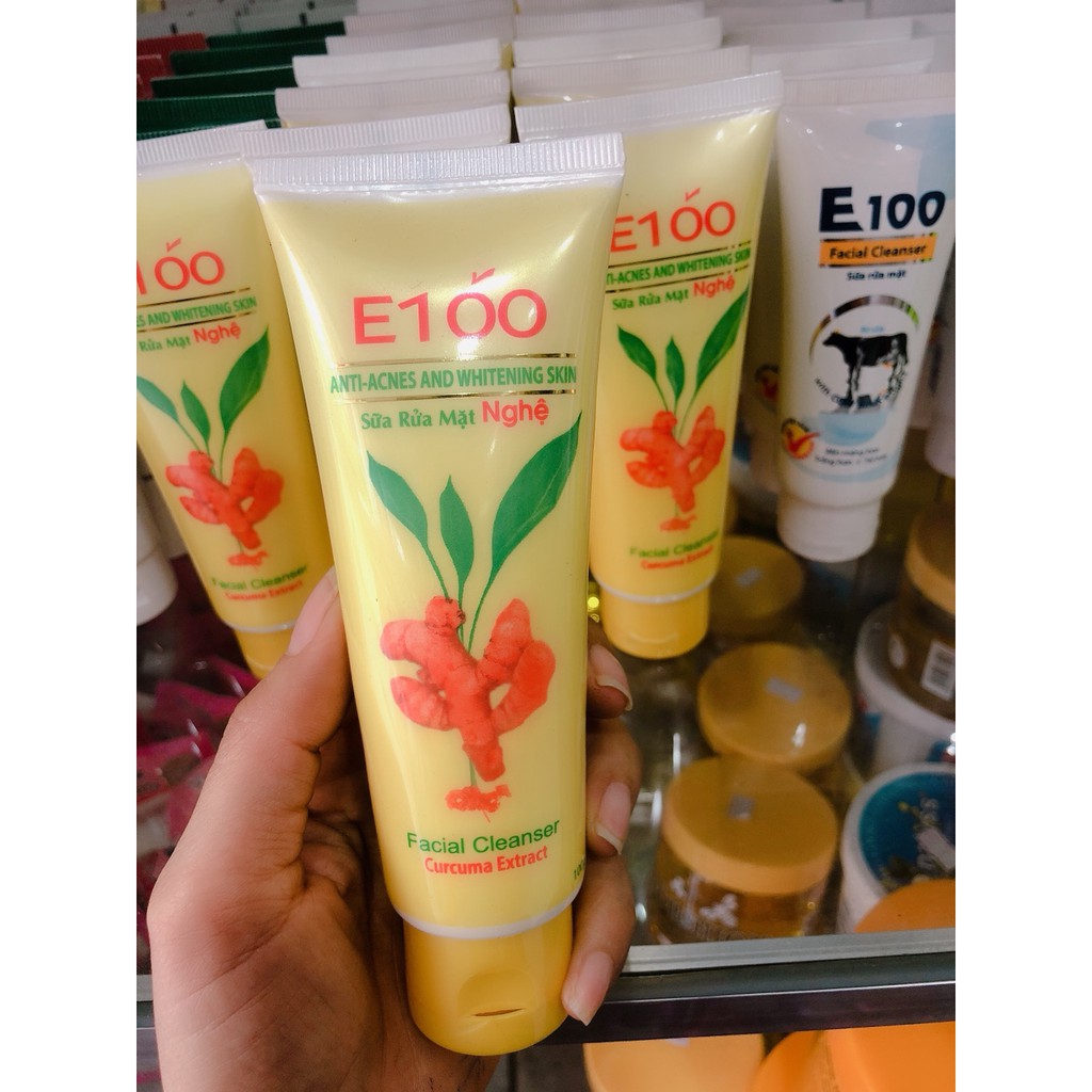 Sữa Rửa Mặt E100 Tinh Chất Nghệ 100G