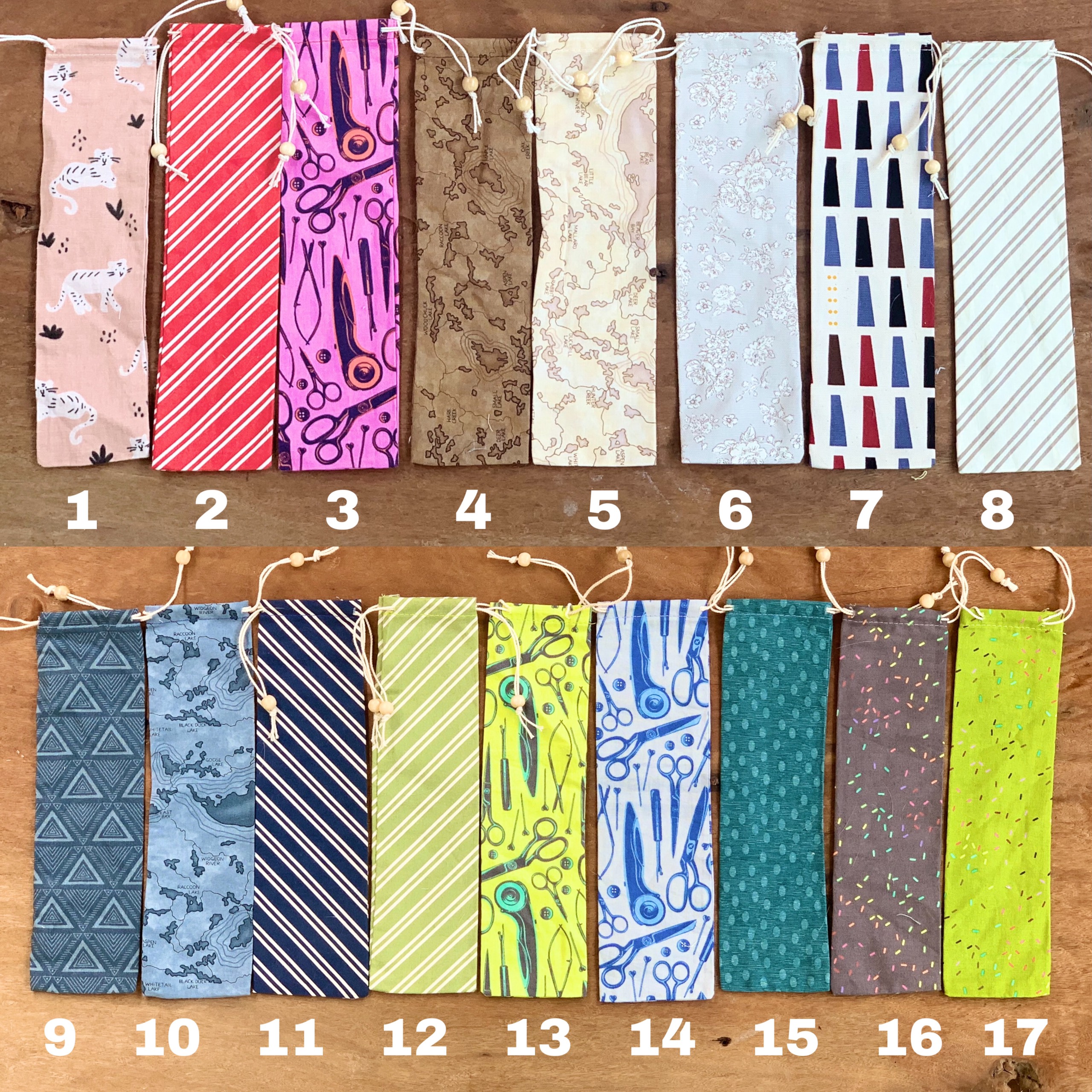Túi đựng ống hút, thìa dĩa