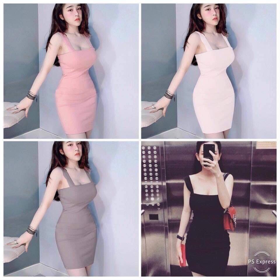 Đầm Body Hai Dây Bản To Siêu Quyến Rũ