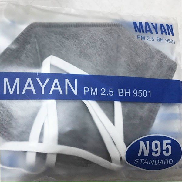 Combo 5gói x2 cái khẩu trang than hoạt tính n95 mayan pm 2.5