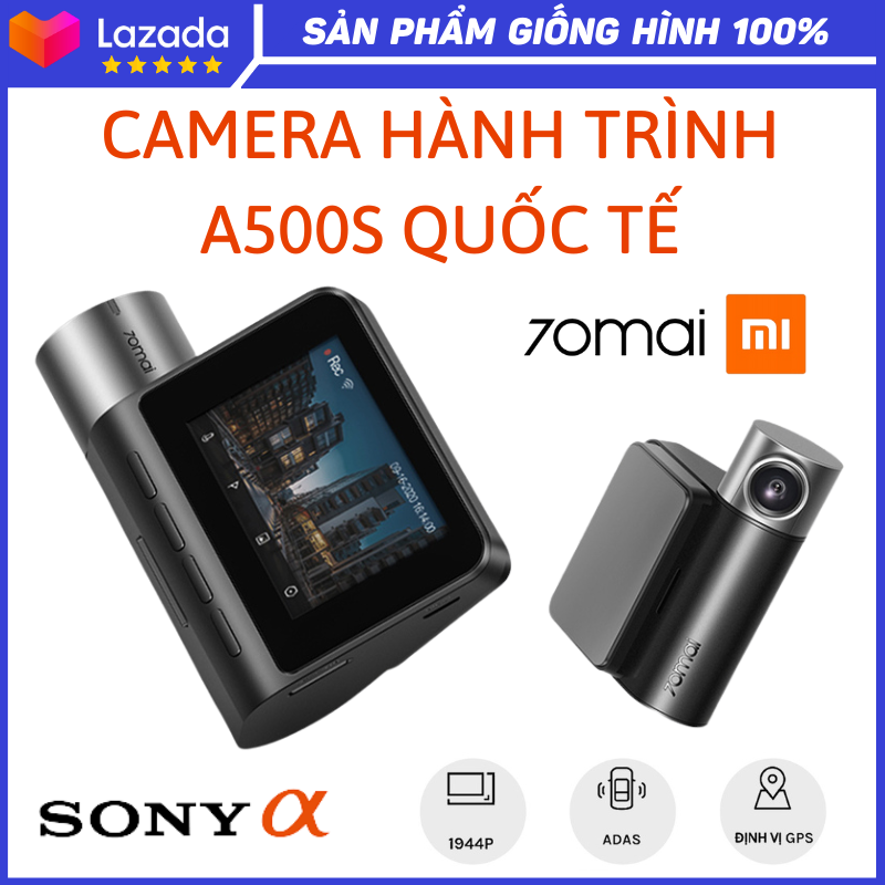 Camera Hành Trình Xiaomi 70MAI Pro plus A500s Bản Quốc Tế,Tích hợp sẵn GPS