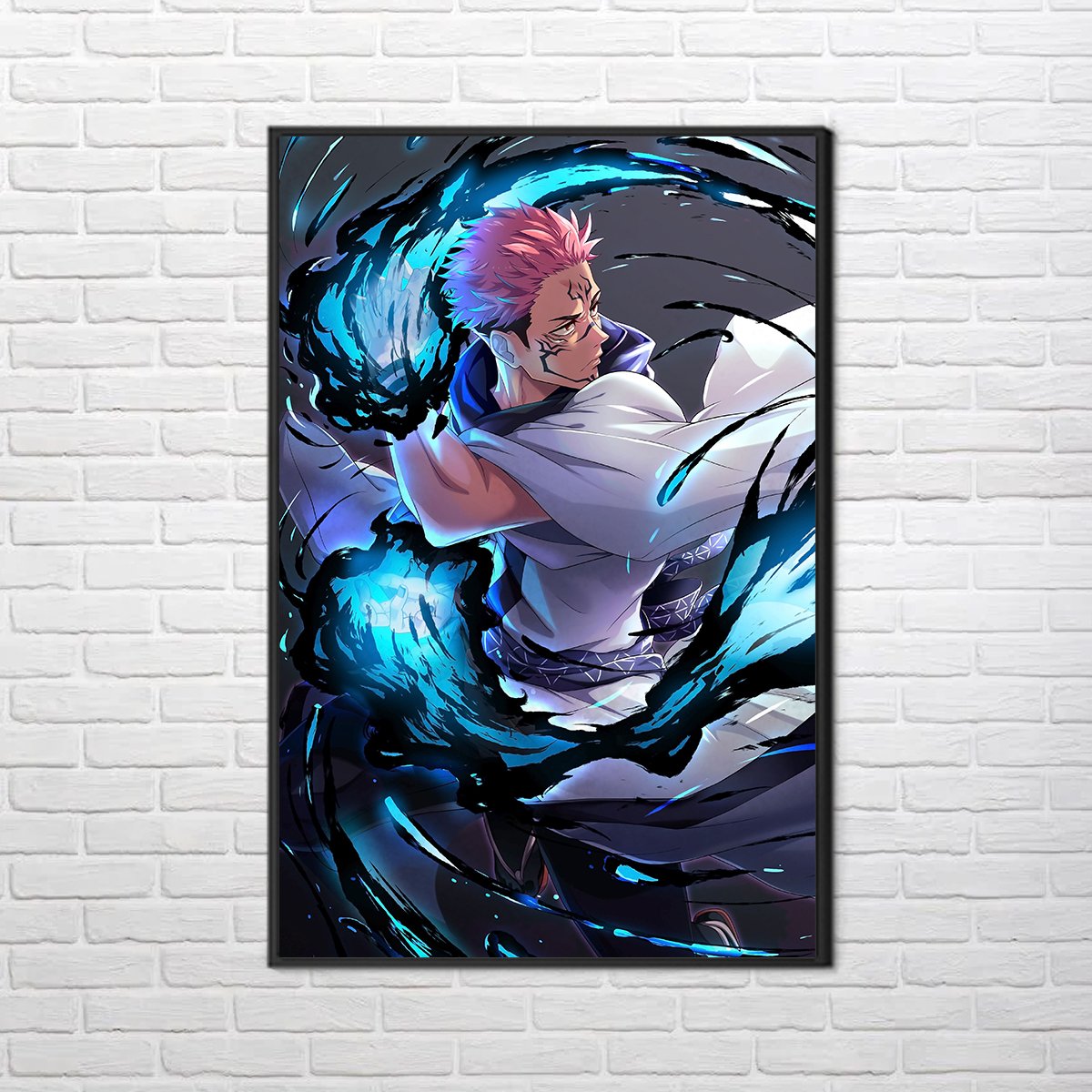 Tranh Canvas Anime Jujutsu Kaisen, Treo tường in theo yêu cầu - Itadori Yuji 01 - Tranh Đơn 40x60