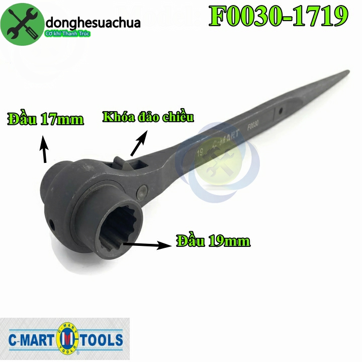 Cần siết đuôi chuột c-mart f0030-1719 17 và 19mm