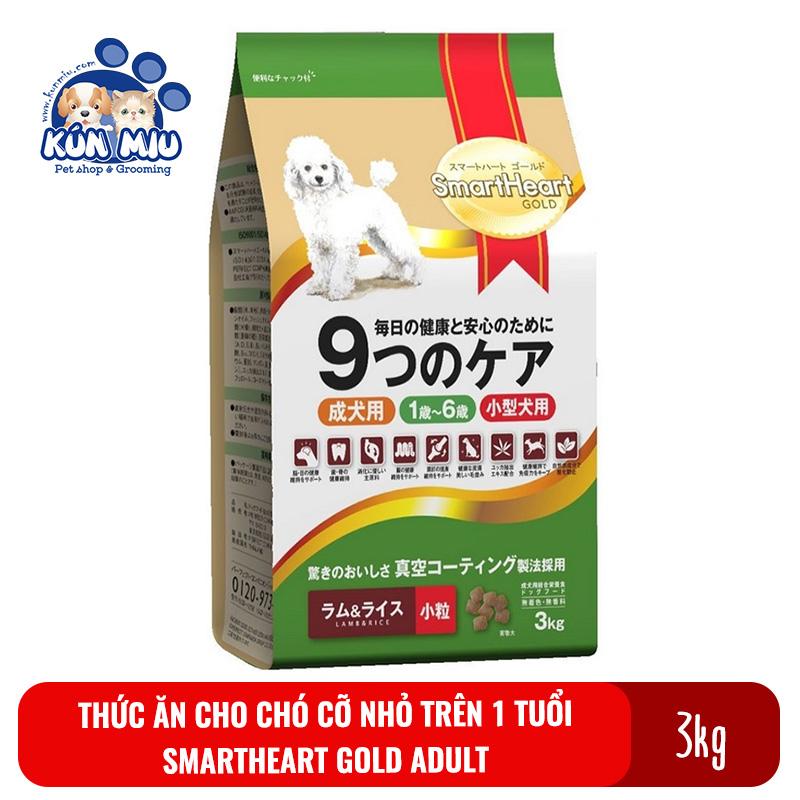 Thức Ăn Cho Chó Cỡ Nhỏ Từ 1-6 Tuổi Smartheart Gold 3Kg - Thức Ăn