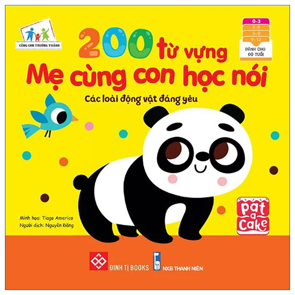 Sách Fahasa - 200 Từ Vựng Mẹ Cùng Con Học Nói - Các Loài Động Vật Đáng Yêu