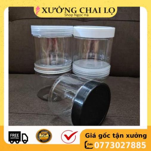 Hũ nhựa pet đựng kem body 500g chiết mỹ phẩm