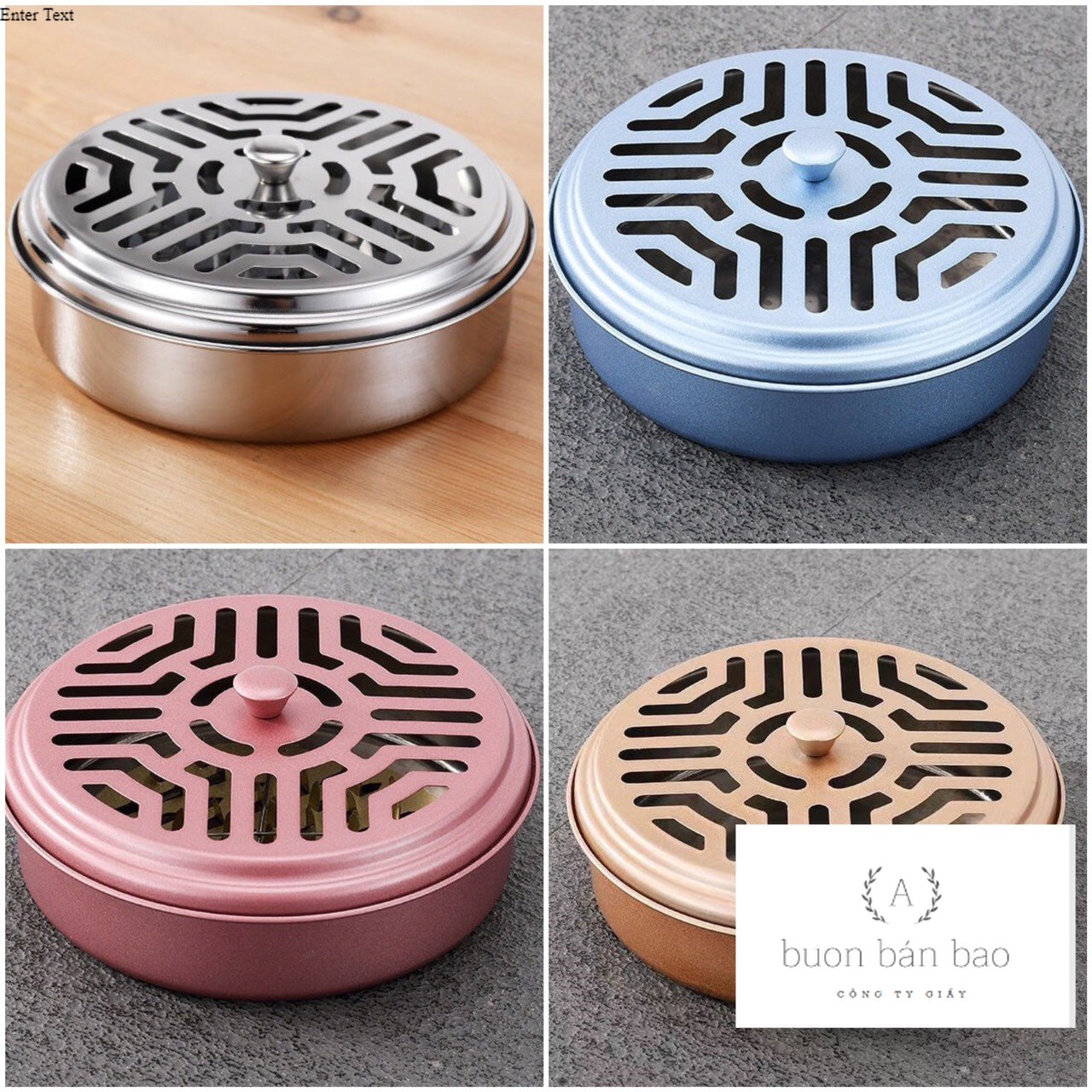Hộp đựng nhang muỗi có nắp bảo hộ an toàn buon bán bao bì