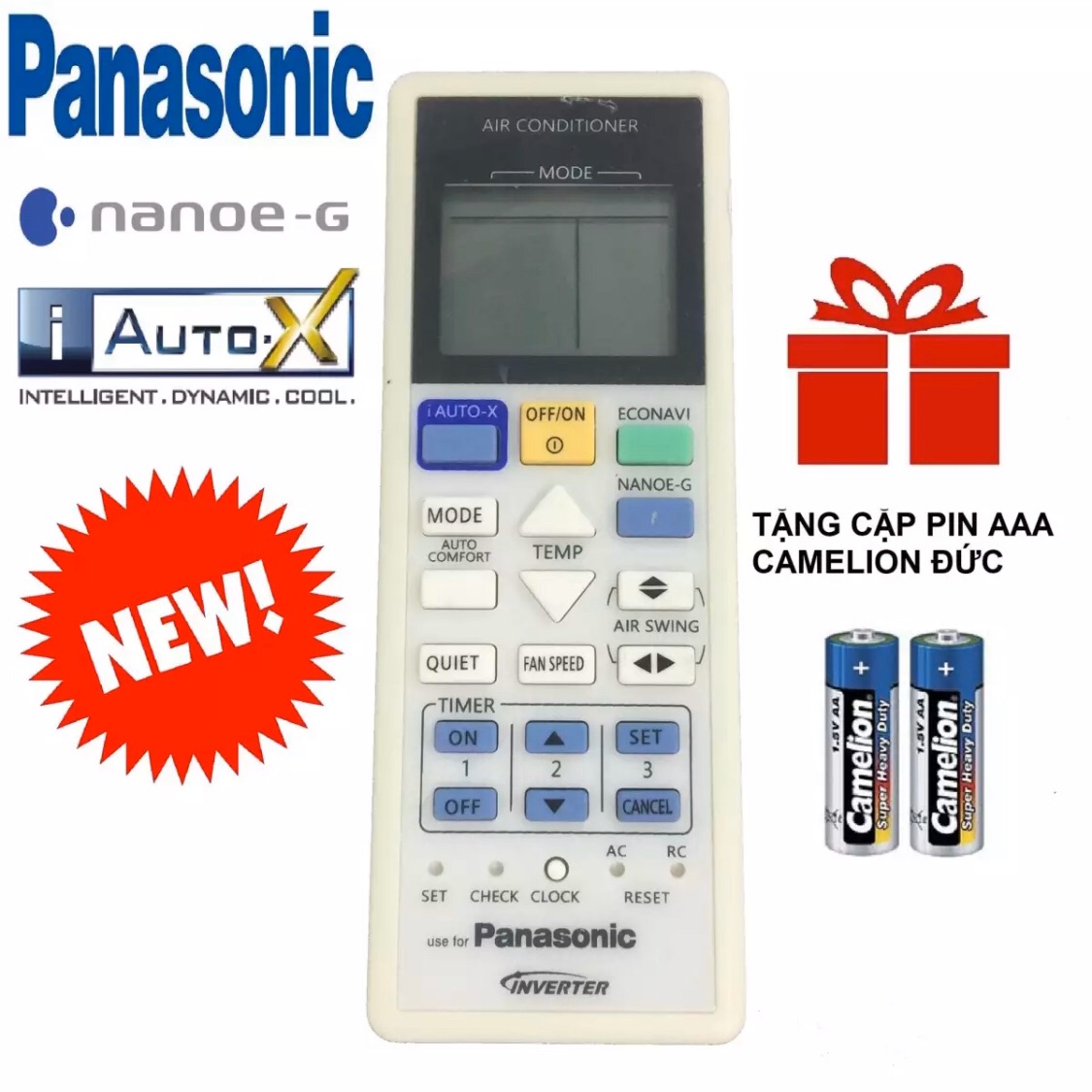Điều khiển điều hoà panasonic
