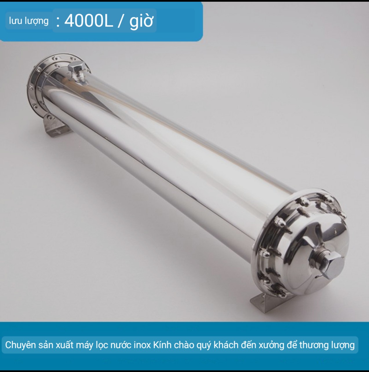 Máy lọc nước YIRUI Đài Loan UF-4000L, lọc đầu nguồn, xử lý nước giếng khoan, lọc nước trung cư