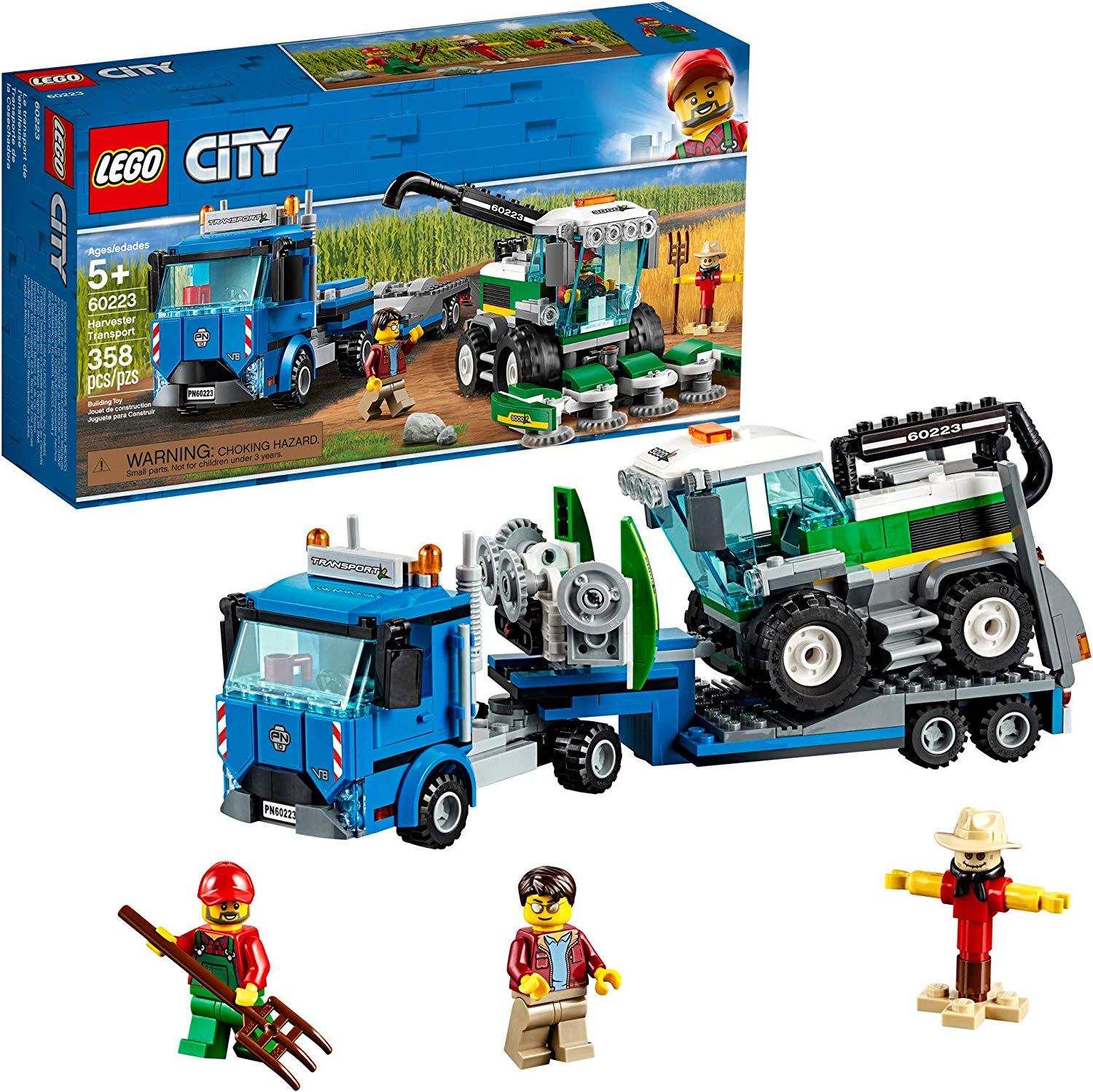 Bộ xếp hình Lego City Harvester Transport - Xe Tải chở Máy Gặt Lúa