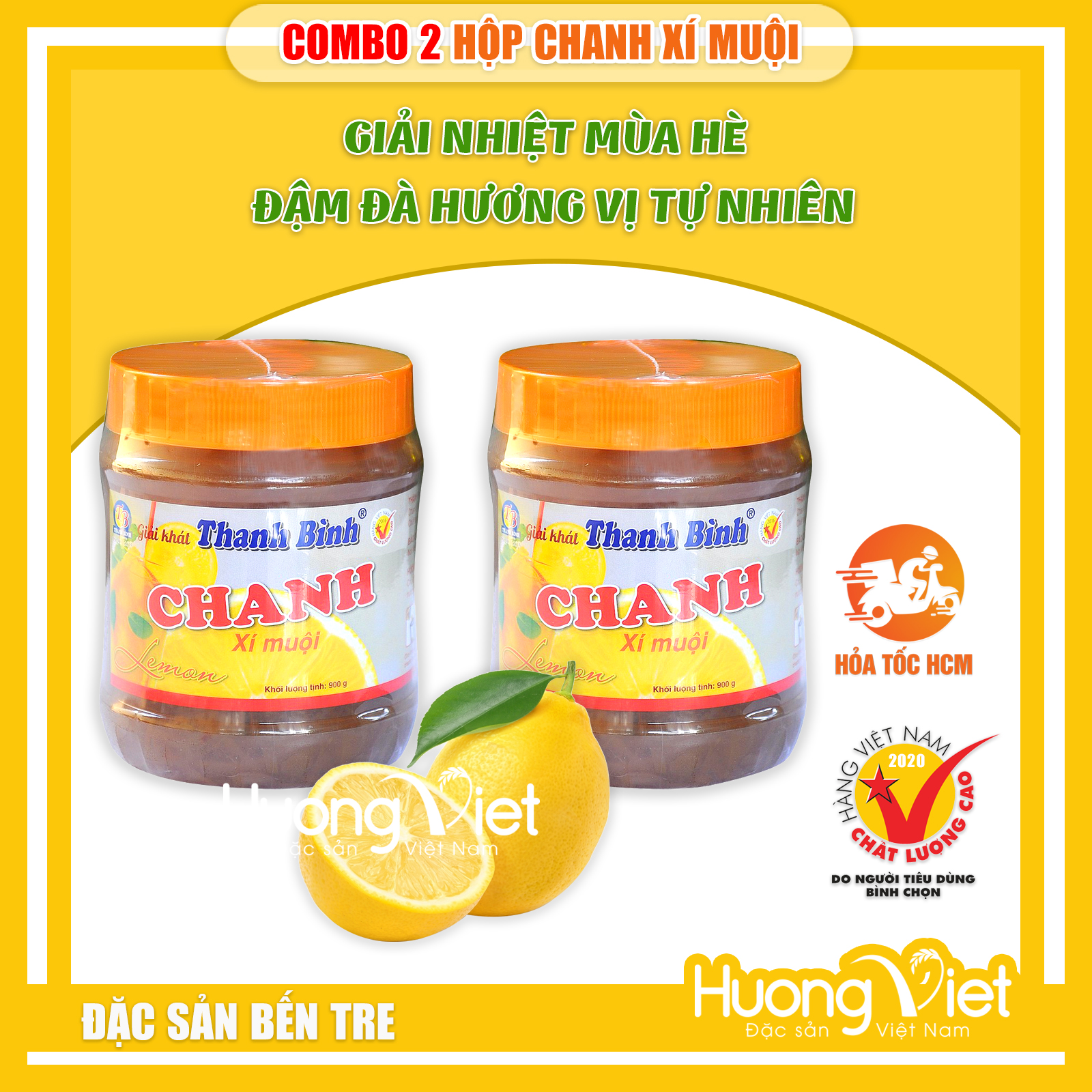 COMBO 2 CHANH xí muội Thanh Bình, chanh xí muội chua chua