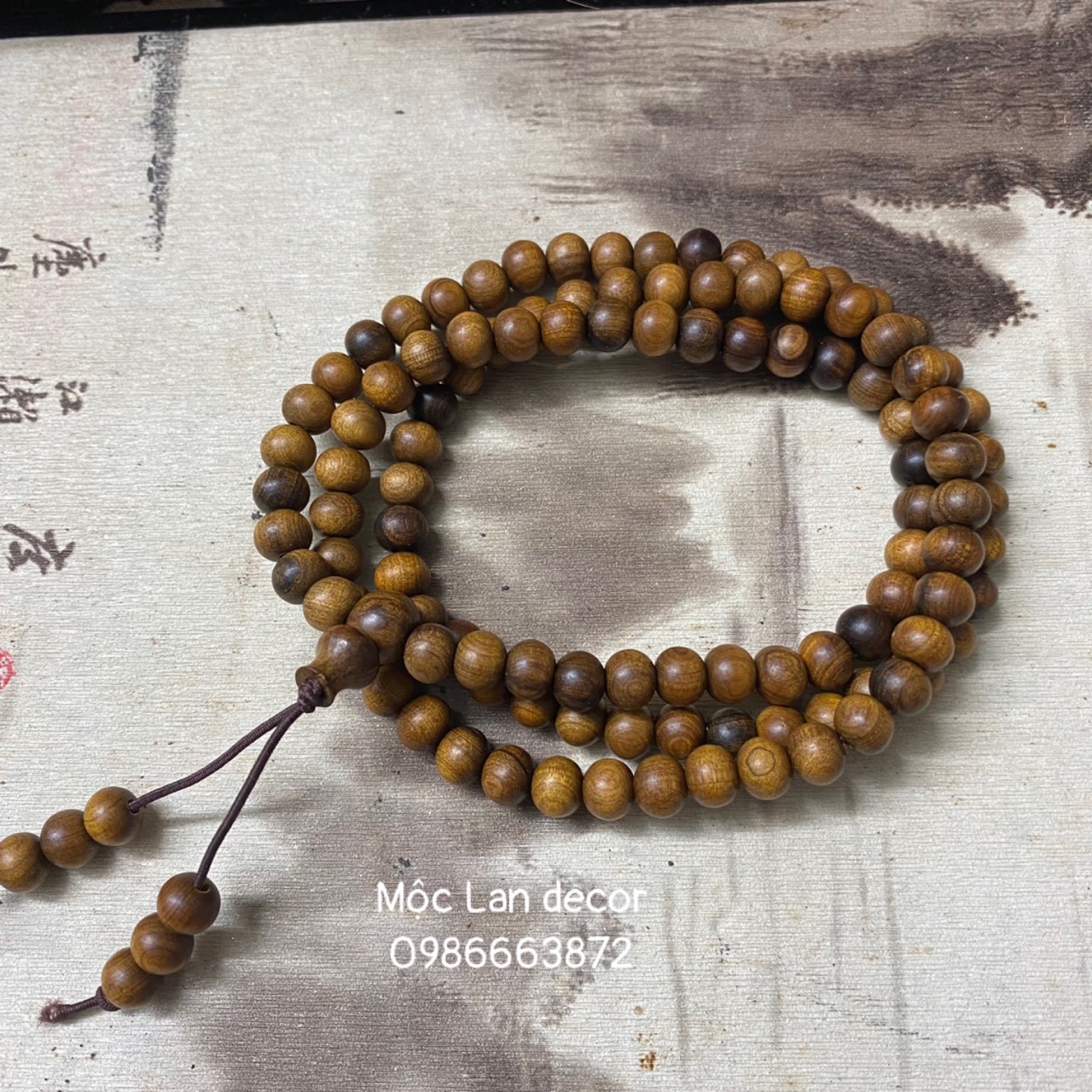 Vòng 6ly 108 hạt Bách Xanh chìm, chuỗi hạt gỗ, dây tràng hạt Bách Xanh phong thuỷ thơm dịu ngọt