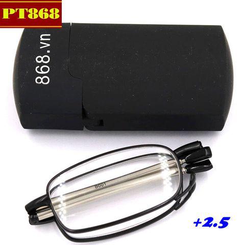 Kính gập 868 màu đen tròng lão 2.5 độ