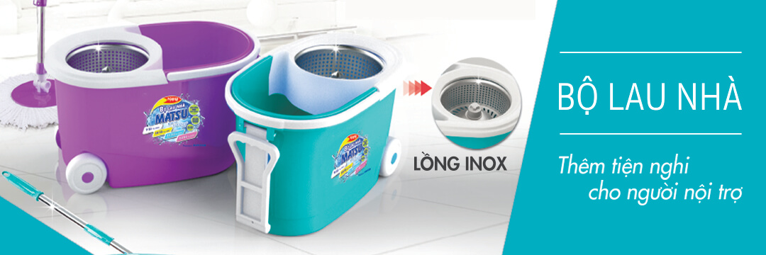 Bộ lau nhà 360 độ matsu 9 lít duy tân no.863
