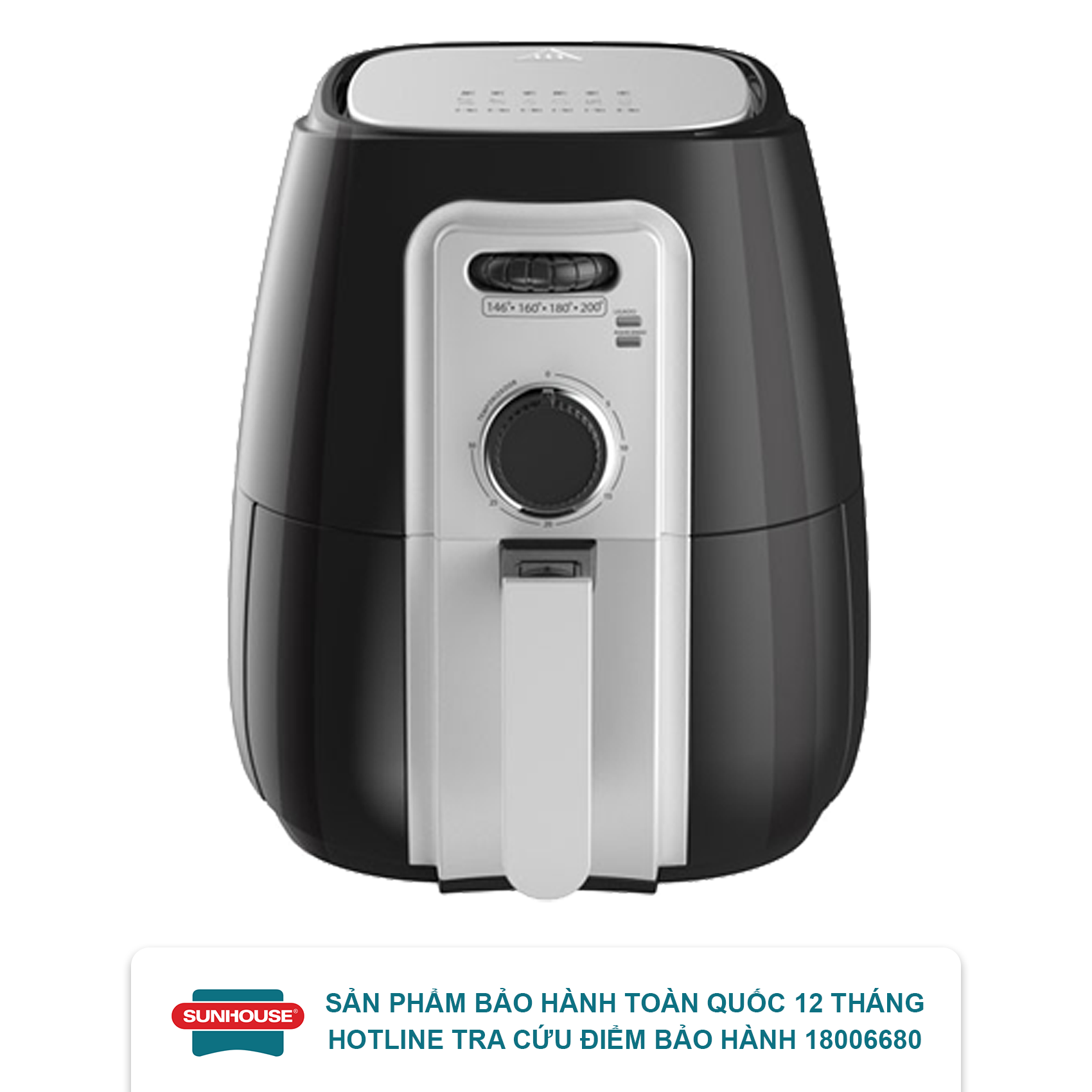 Nồi chiên không dầu 3.0l sunhouse shd4025b