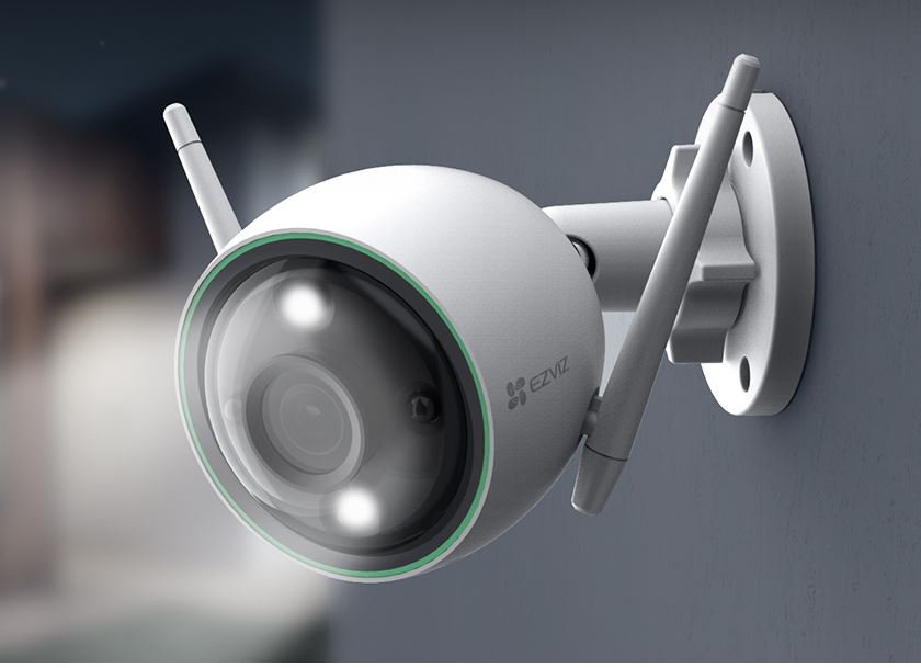 Camera WiFi Thông Minh Ngoài Trời EZVIZ C3N Có Màu Ban Đêm Có Đèn Chớp Tích Hợp AI -Bảo Hành 24 Tháng
