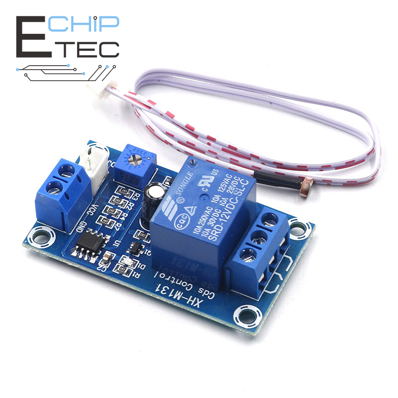 Xh-m131 công tắc điều khiển ánh sáng dc 5v mô đun rơ le quang điện 10a mô-đun điều khiển tự động cảm biến phát hiện độ sáng