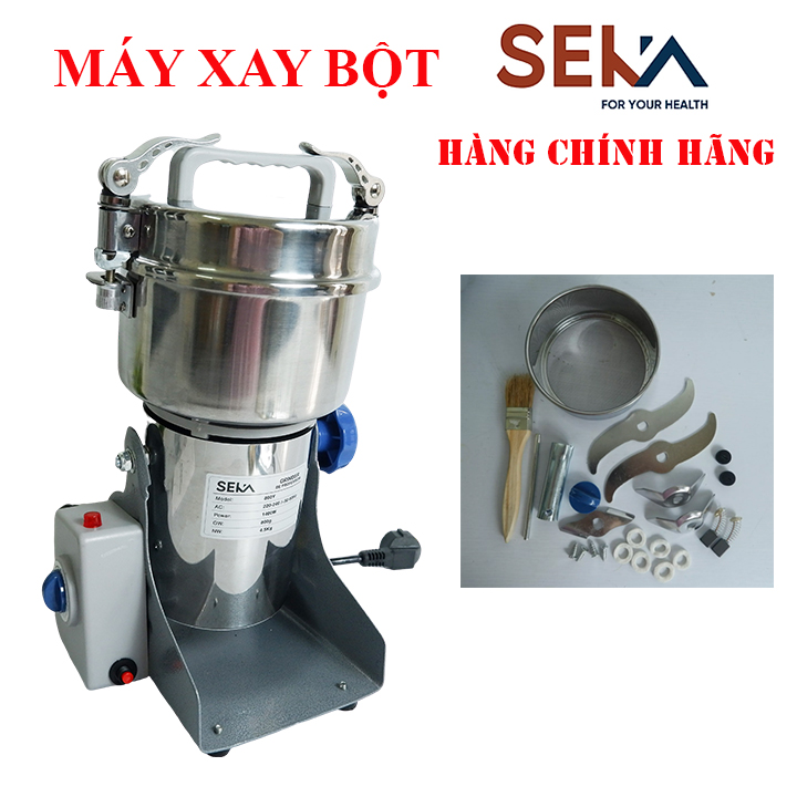 [Công suất lớn] Máy xay bột khô đa năng SEKA (セカ) 3000W-Tặng Kèm Bộ Lưỡi Dao + Rây Bột + Chổi Vệ Sinh Đa Năng