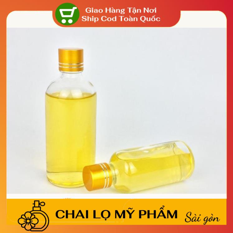Lọ đựng tinh dầu nắp Vặn vàng 50ml/100ml chiết serum, đựng nước hoa