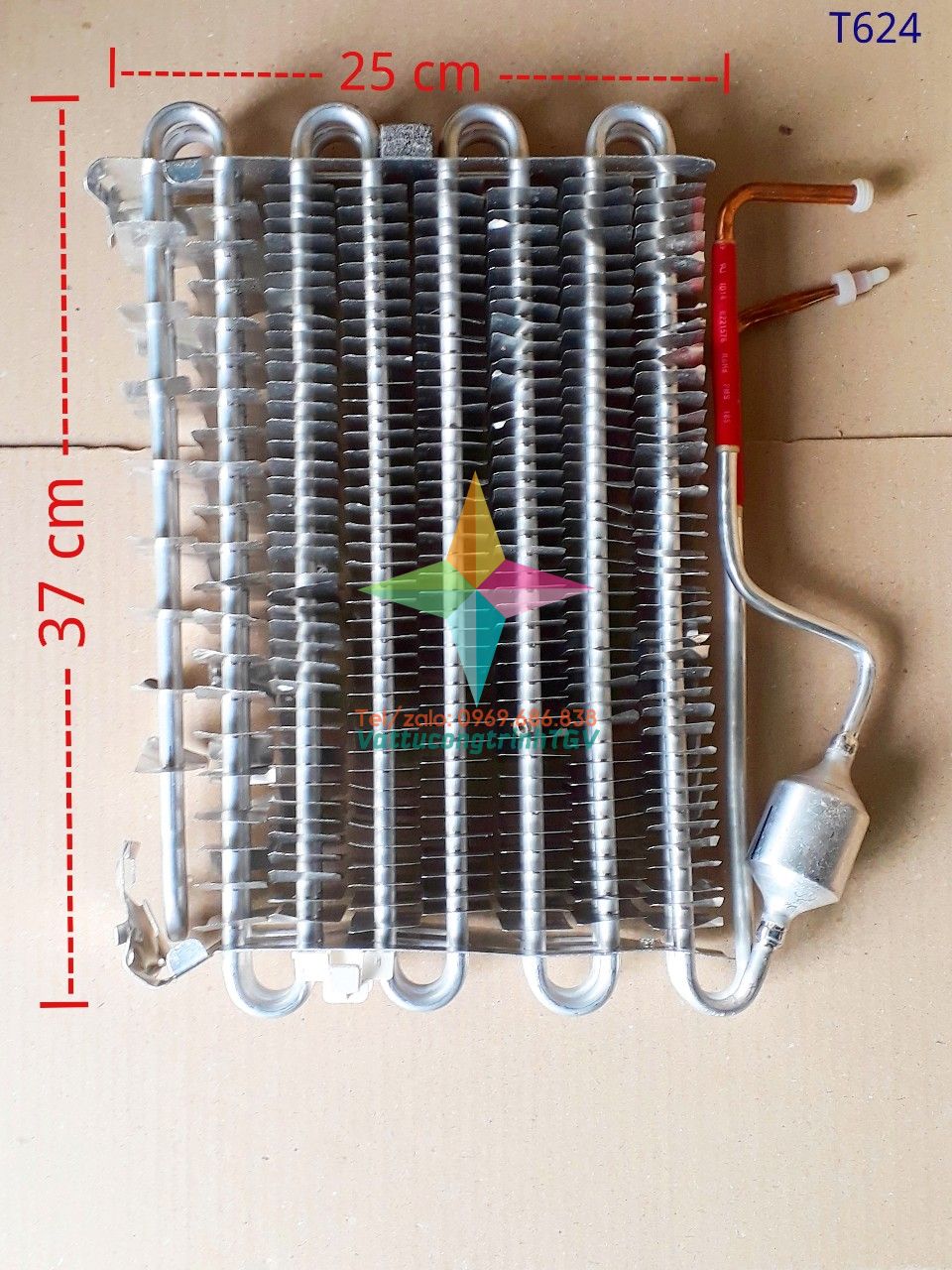 Dàn lạnh nhôm 8U - KT: 37cm x 25cm