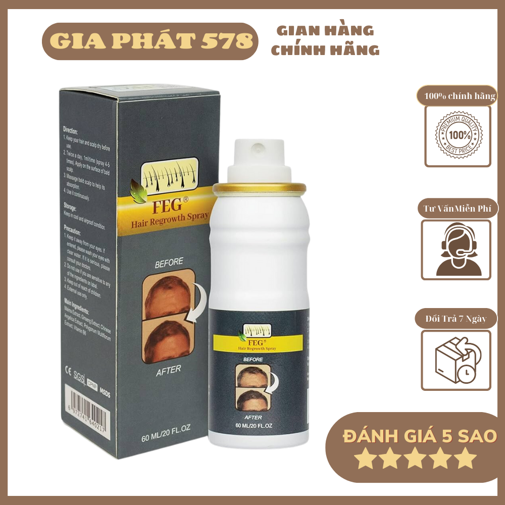 Xịt kích mọc tóc giúp tóc dài và khỏe
