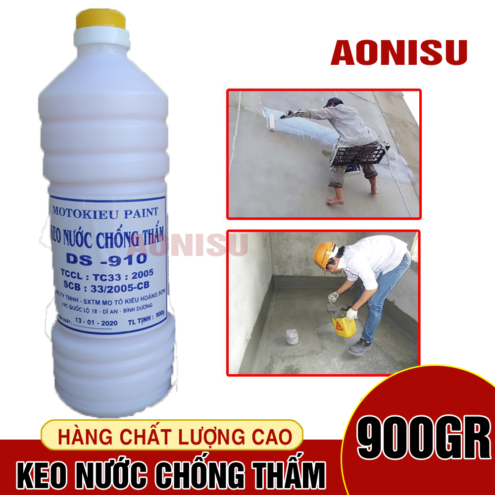 Keo nước chống thấm - keo nước 910, keo chuyên dụng, keo chống nước aonisu