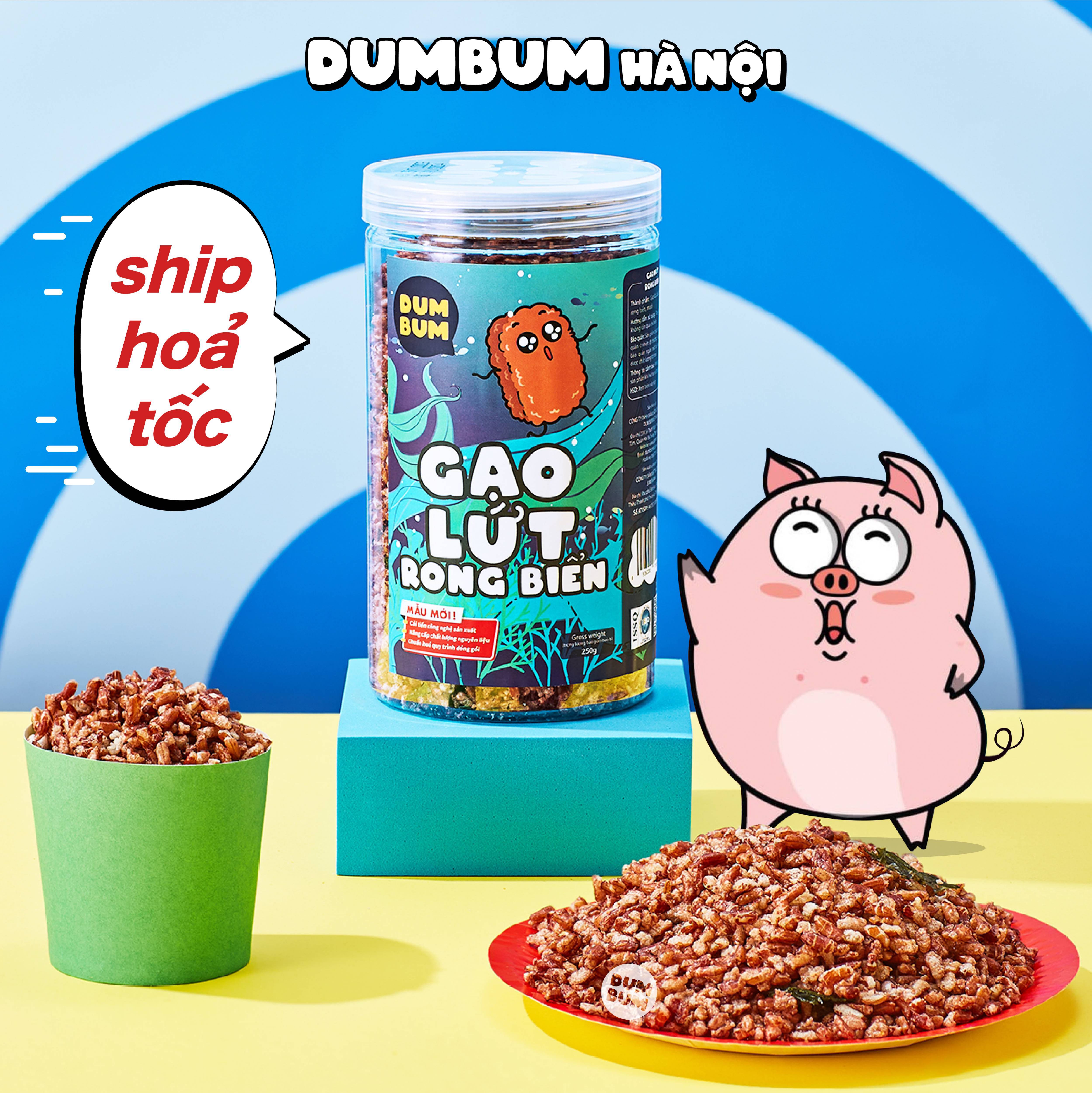 Gạo lứt rong biển 250g DumBum, đồ ăn vặt Hà Nội, vừa ngon vừa rẻ
