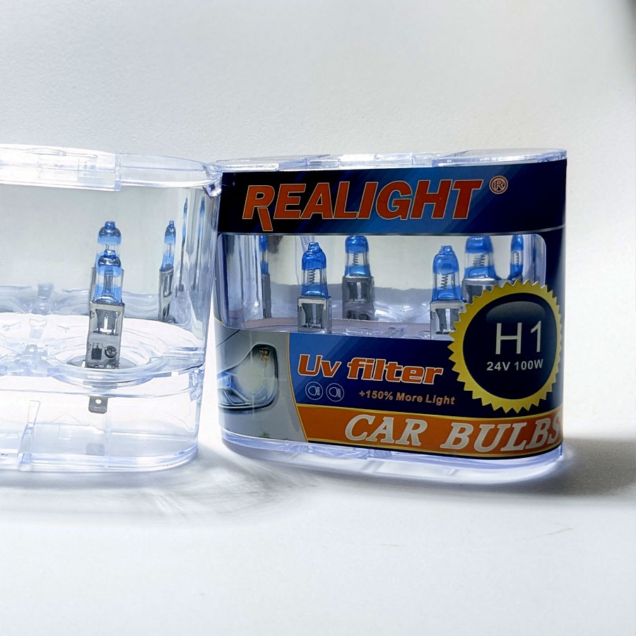 24v bóng đèn halogen tăng sáng 150% realight h1-h3-h4-h7