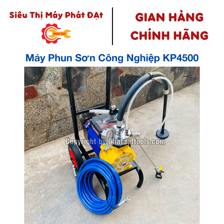 Máy phun sơn công nghiệp kp-4500 - công suất 4500w - bảo hành 12 tháng