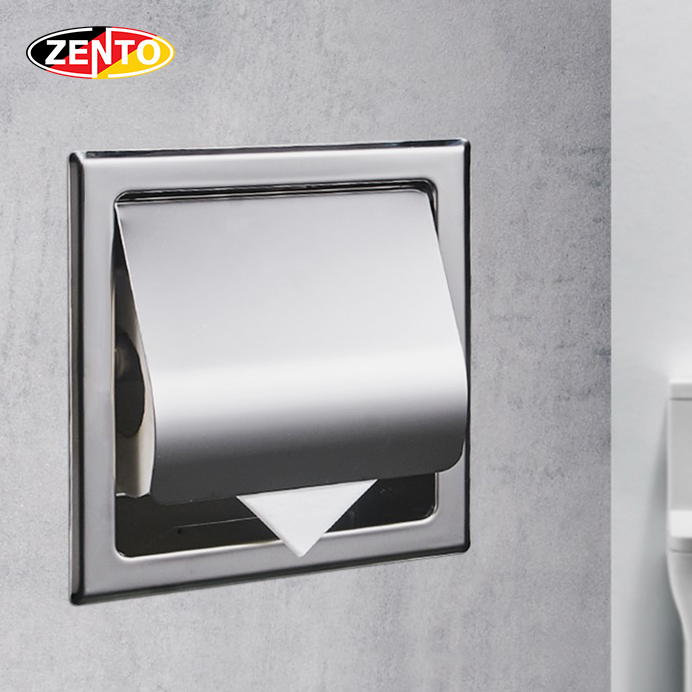 Lô giấy vệ sinh âm tường hb1124-1brushed.
