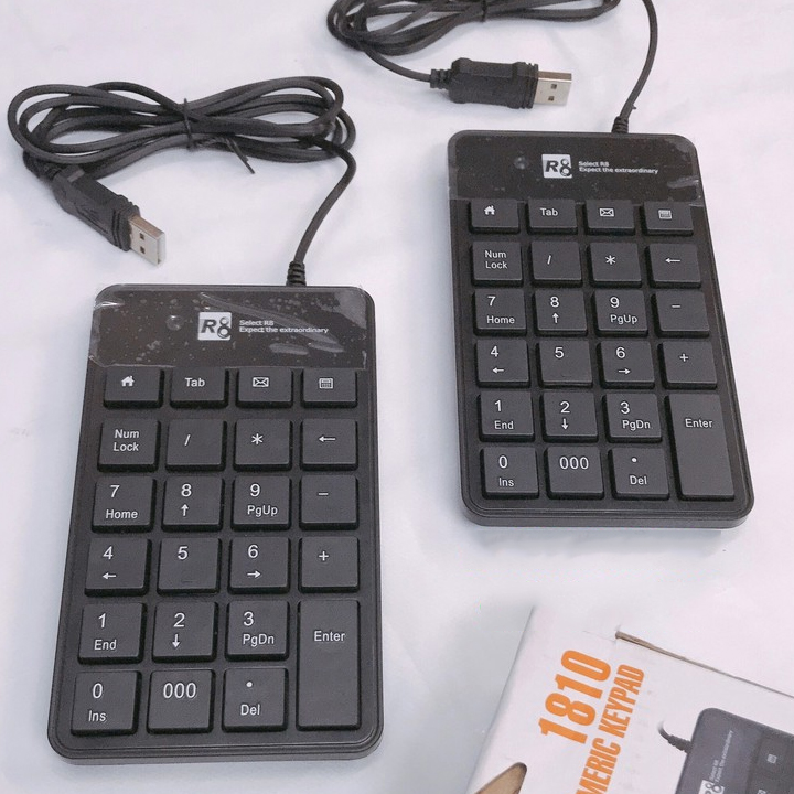 Bàn phím số r8-1810 cổng usb / keyboard số rời r8-1810 / bàn phím số rời 1810 / bàn phím số dùng cho kế toán bán hàng