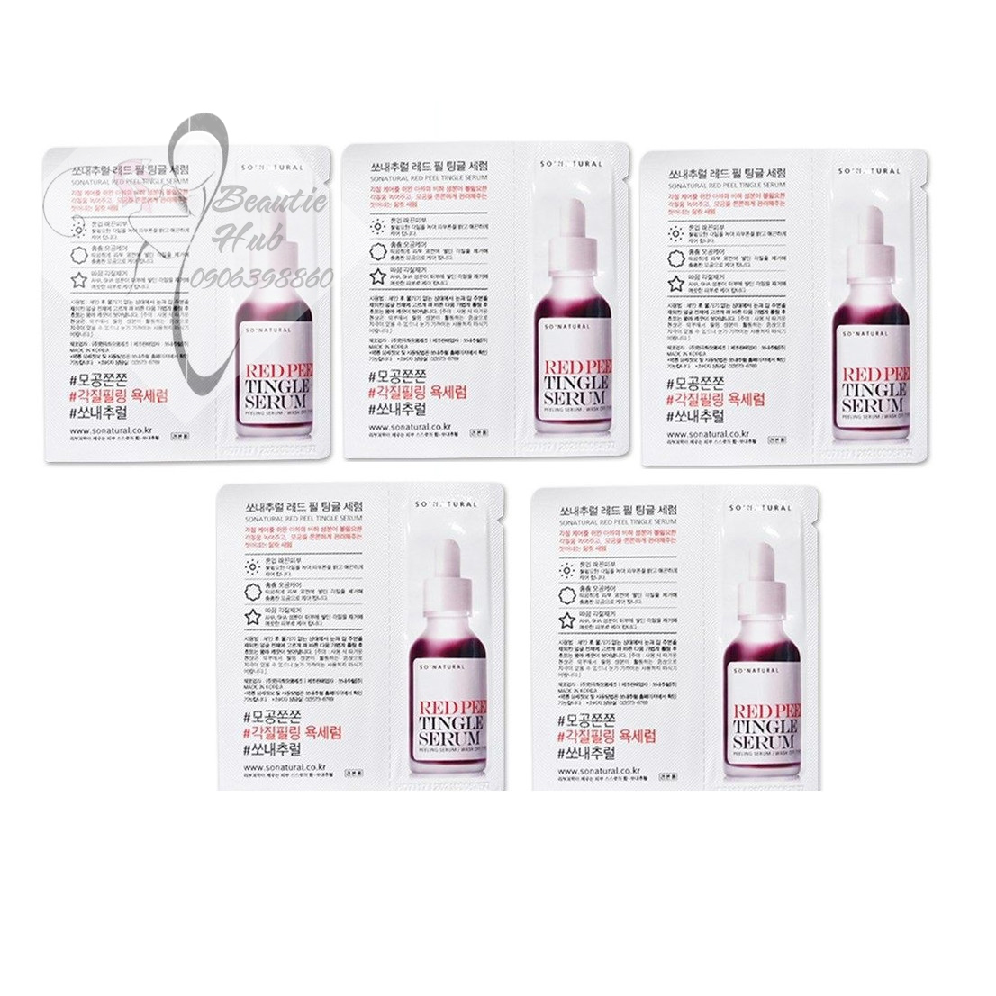 [HCM](Lẻ 1 gói) Sample Red Peel Tingle Serum 2.5ml - Peel da không bong tróc