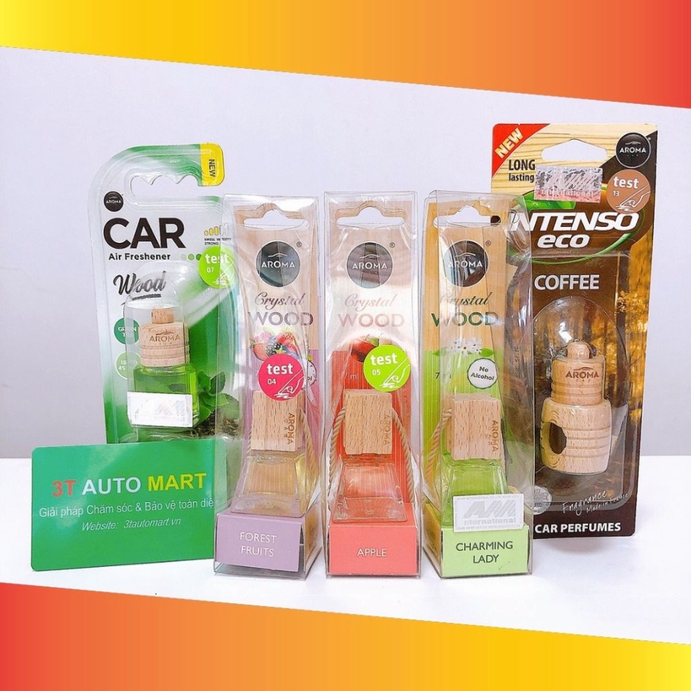 Tinh dầu thơm treo xe hơi Aroma Car Crystal Wood 7ml.