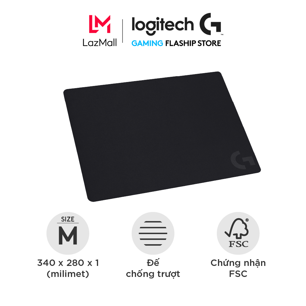 Lót chuột game logitech g240 - bề mặt vải, 340x280x1