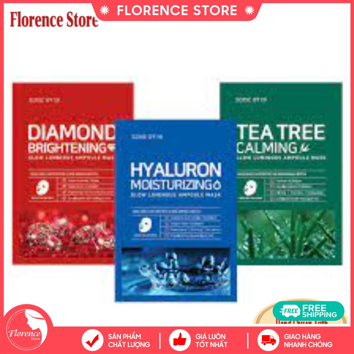 Mặt Nạ Dưỡng Ẩm, Trắng Da, Chống Lão Hóa Florence Store Some By Mi Calming 25gr Căng Bóng trẻ Hóa Da( Miếng Lẻ)