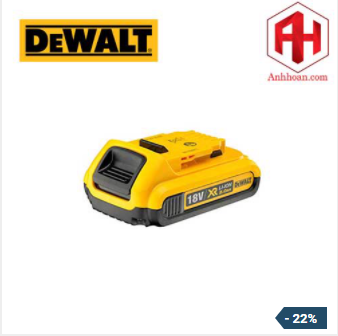 Pin dewalt 18v-2.0ah xr li-ion dcb183-b1 cam kết hàng nhận được đúng mô tả đổi trả trong 7 ngày làm việc