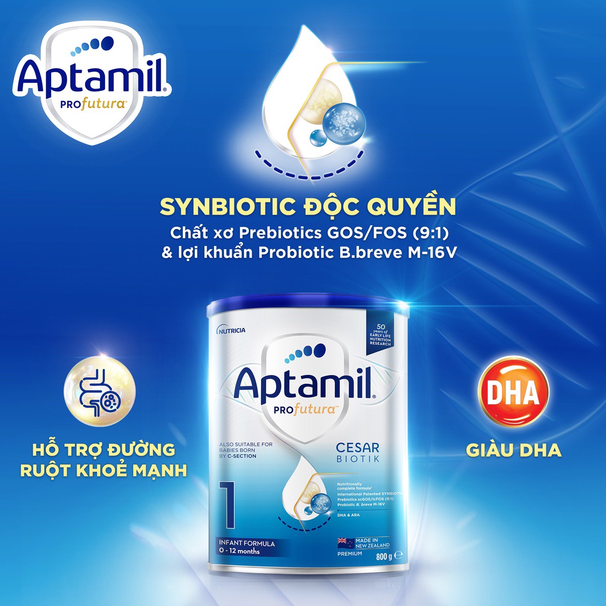 Sữa bột Aptamil Anh hộp thiếc số 1