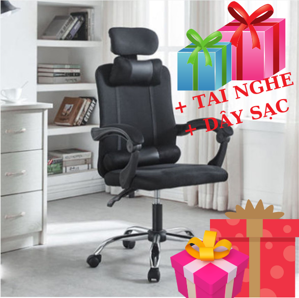 Ghế Gaming, văn phòng, làm việc, tựa lưng, gác chân cao cấp TẶNG KÈM Tai nghe+ dây sạc siêu dài