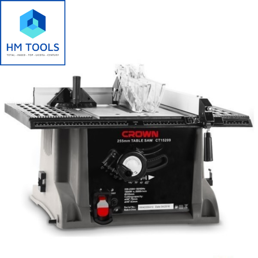 1400w máy cưa bàn crown - chuyên dùng cưa gỗ mỹ thuật - ct15209 - hàng chính hãng
