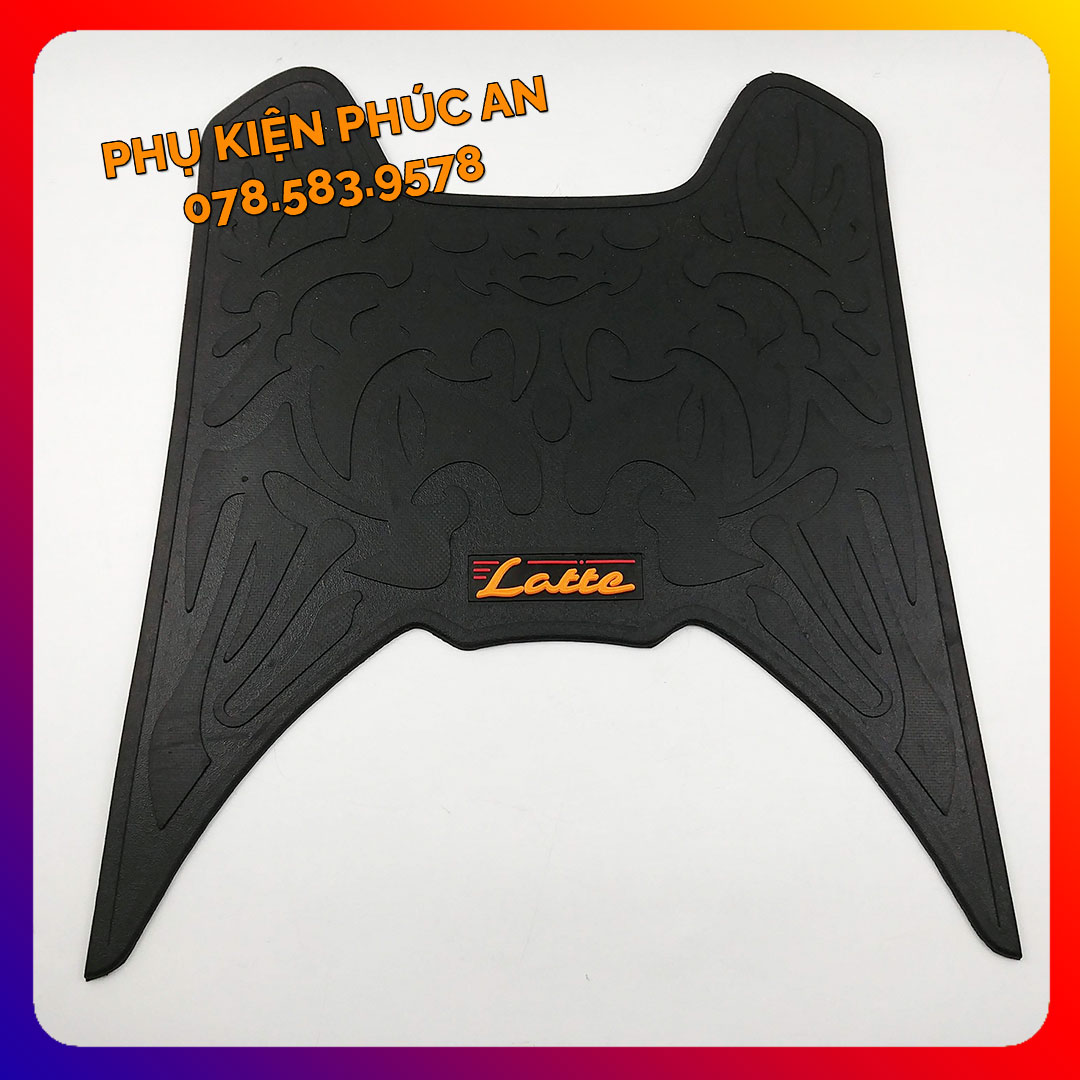 Thảm lót cao su tấm trải sàn xe yamaha latte gác để chân trước đời 2019 2020 2021 2022 2023 2024