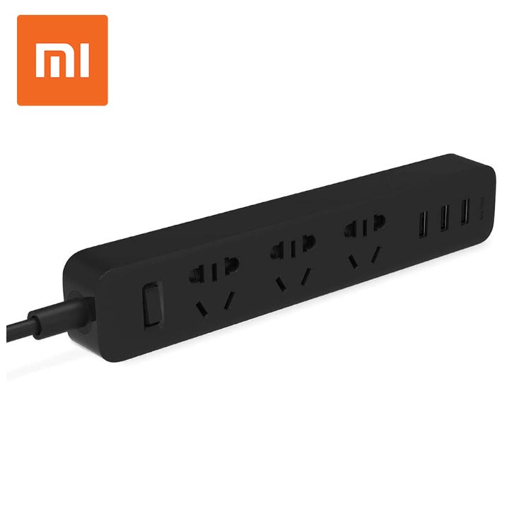 Ổ cắm Đa Năng Xiaomi tích hợp 3 cổng USB sạc nhanh, cùng 3 ổ cắm quốc tế  tiện lợi dùng được các loại phích cắm khác nhau, hàng chính hãng