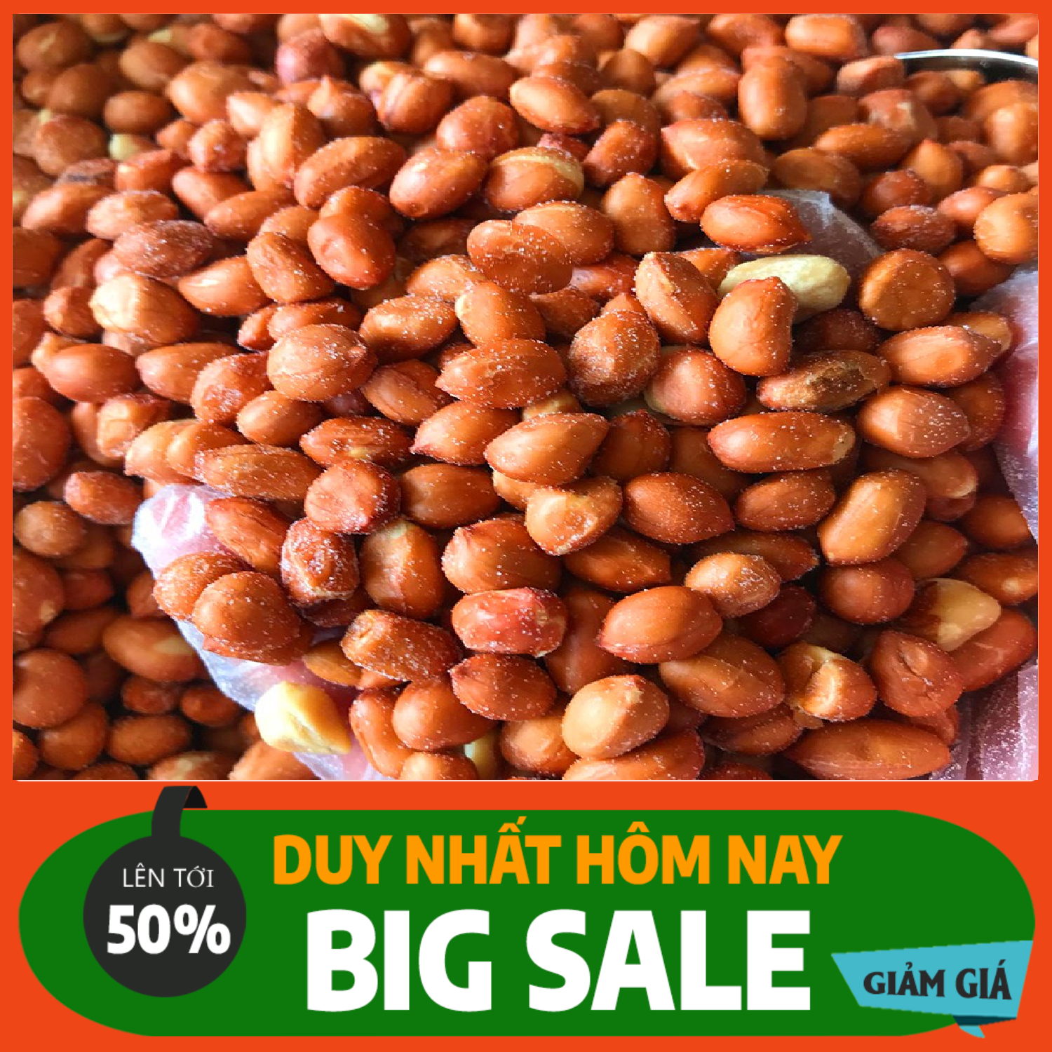 Đậu phộng (lạc) rang muối - 0,5kg và 1kg loại ngon