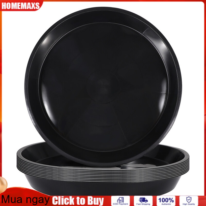 Homemaxs 10 chiếc đĩa lót cây chậu ngoài trời khay khởi động cây đĩa chậu hoa khay chậu hoa bằng nhựa khay lọ hoa
