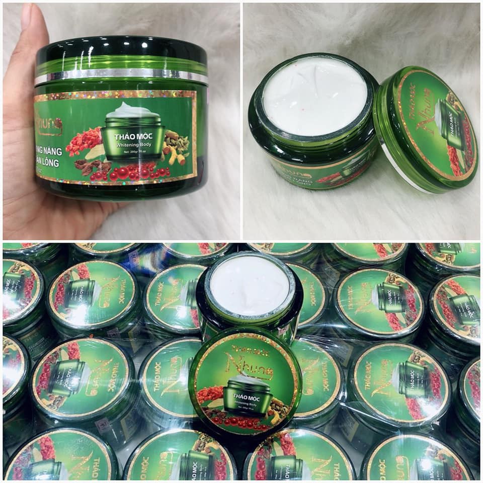 [HCM]Kem body thảo mộc nhung dưỡng da trắng sáng mịn màng dưỡng ẩm làm trắng mịn loại bỏ tế bào chết chống chảy xệ tái tạo làn da làm trắng hồng rạng rỡ tự nhiên