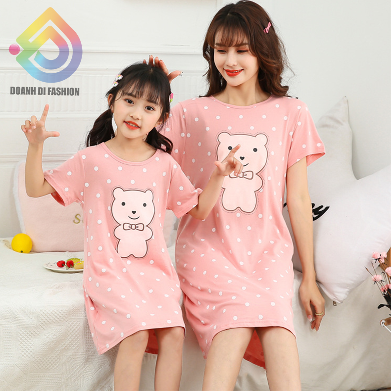 Váy cho bé và mẹ, váy ngủ, đầm suông