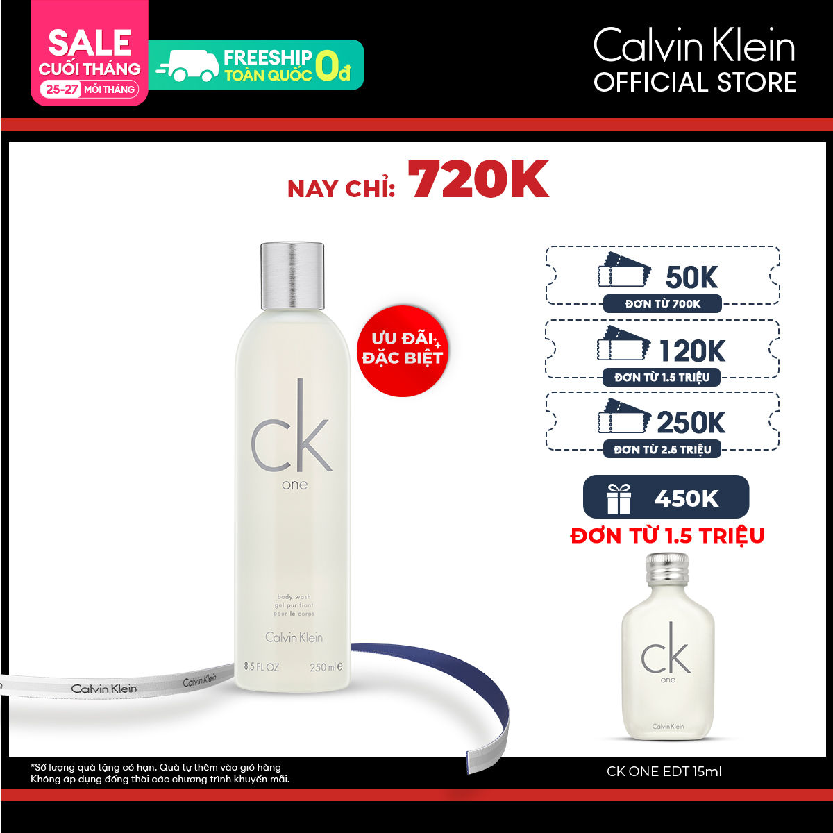 Nước Hoa Nam Nữ Calvin Klein CK One EDT 50ml 