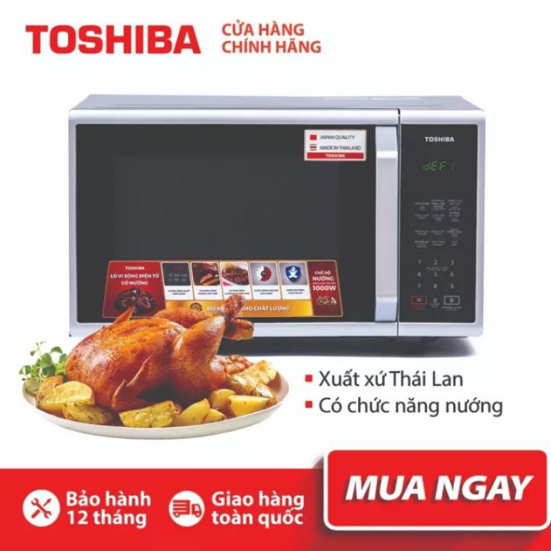 Lò vi sóng toshiba er-sgs23vn 23 lít - hàng chính hãng - xuất xứ tại thái lan