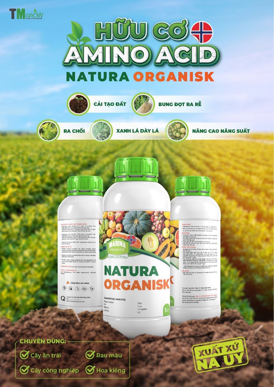 Phân bón lỏng Hữu cơ Amino Nauy